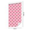 Strawberries and Daisies Wallpaper, Powder Pink and Light Gray, 50x1000
