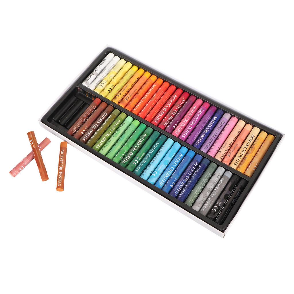 Набор масляной пастели 48 цветов, мягкая, безопасная, легко поддающаяся раскрашиванию, пастель для профессиональных художников