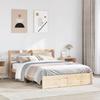 VidaXL Bed Frames with Headboard 140x200 Cm Solid Pine Wood, Bed, Solid Wood Bed Frame, Bedroom Furniture At 3306736