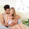 Зажимное кольцо для тела с цепью, регулируемое давление, 3 головки, клиторальный зажим для тела, кольцо, Мужчины, Женщины, Непрокалываемое украшение для тела, Взрослые, Секс-игрушка