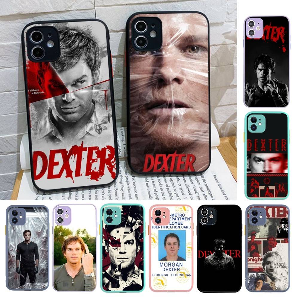 DEXTER Popular Movie Matte Translucent Phone Case For Iphone 16 ProMax 15 14 13 12 11 X XS PRO Plus
