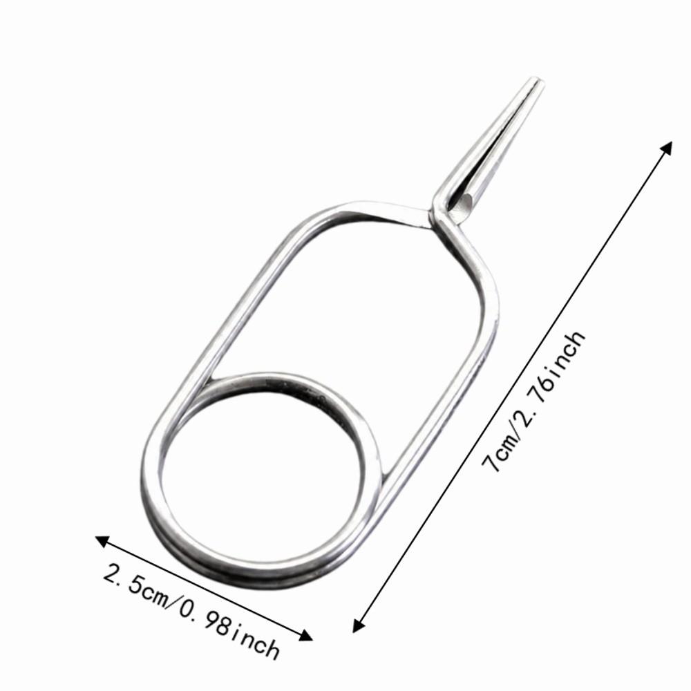 2PCS 3 Sizes Fly Fishing Pliers Stainless Steel Hackle Pliers Portable Fly Tying Pliers Fly Tying