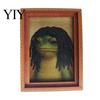 Frog Refrigerator Magnet Abstract Magnet, Framed Hairstyle Fridge Cartoon Home Kitchen Office Decoration Party Favors Decor