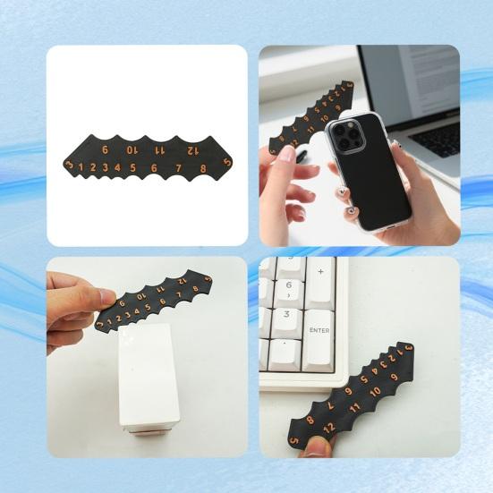 Инструмент для измерения размера круглого угла, 3D-дисплей с цифрами, прочный портативный профессиональный точный измерительный прибор для измерения радиуса угла