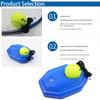 Тренажер для тенниса Rebound Ball Set с 2 мячами, тренировочный инструмент для тенниса, оборудование для отскока теннисного мяча Solo Tennis Rebounder для взрослых и детей