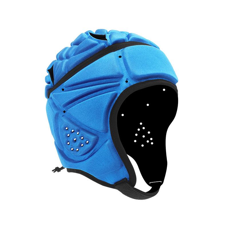 Adjustable Kids Outdoor Sports EVA Football Helmet Goalkeeper Shockproof Soft Rugby Helmets for Football & Rugby