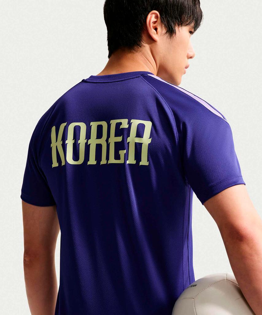 Nike Корея Strike Soccer Топ с коротким рукавом Dri-Fit M - Регентский фиолетовый:Космический фиолетовый:Светлый Лайм / Ib4975-590