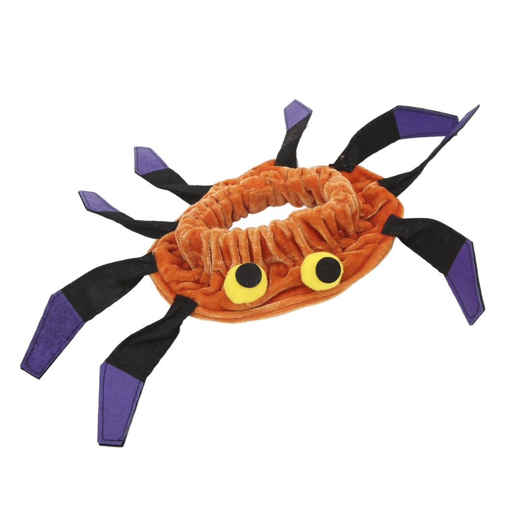 Dog Funny Collar Soft Spider Shaped Interesting Dog Collar for Halloween Christmas PartiesM