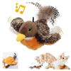 Electronic Interactive Flying Bird Cat Toys USB Pet Simulation Sparrow Toy for Indoor Cats
