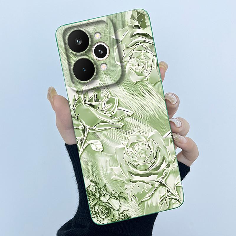 Чехлы Для Realme 15 Pro 5G Модный Минимализм Цветочный Чехол Для Телефона Ударопрочная Защита Мягкий Чехол Для Realme 15 15Pro 5G