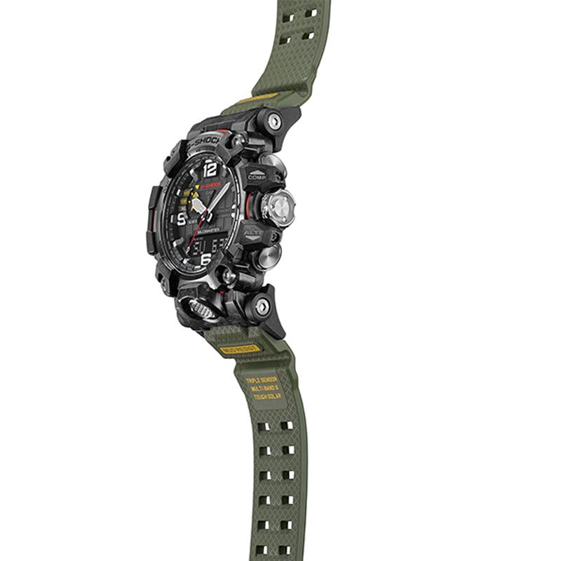 G-Shock Land Series Fashion Trend Street Big Mud King II Carbon Fiber Core Solar Quartz Movement Resin Strap Men watches Green GWG-2000-1A3PR