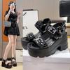 High-end Platform Sandals Women's Summer Wear Fashion Summer One-word Drag Go Out Fashion Small Sandals