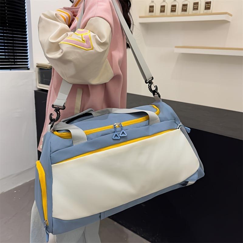 Дорожная сумка-дафл из нейлона большой вместимости с отделением для обуви и разделением на влажное/сухое, многофункциональная спортивная сумка-дафл для мужчин и женщин