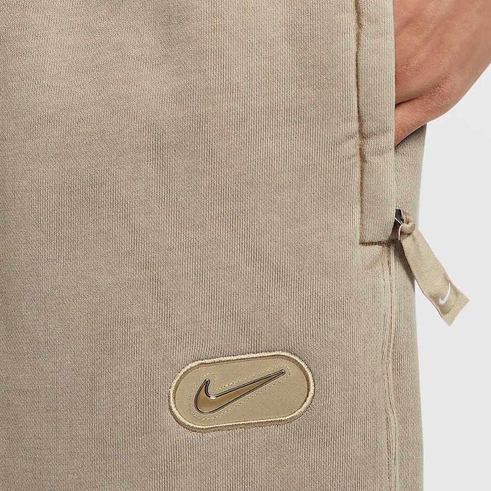 Nike Повседневные брюки с эластичными манжетами и однотонным логотипом, бежевые, HJ2233-297