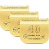 40 лезвий для стрижки собак, совместимые с Andis/Oster A5/Wahl KM-10 Series, сменные лезвия для машинок для стрижки собак, съемная машинка для стрижки собак