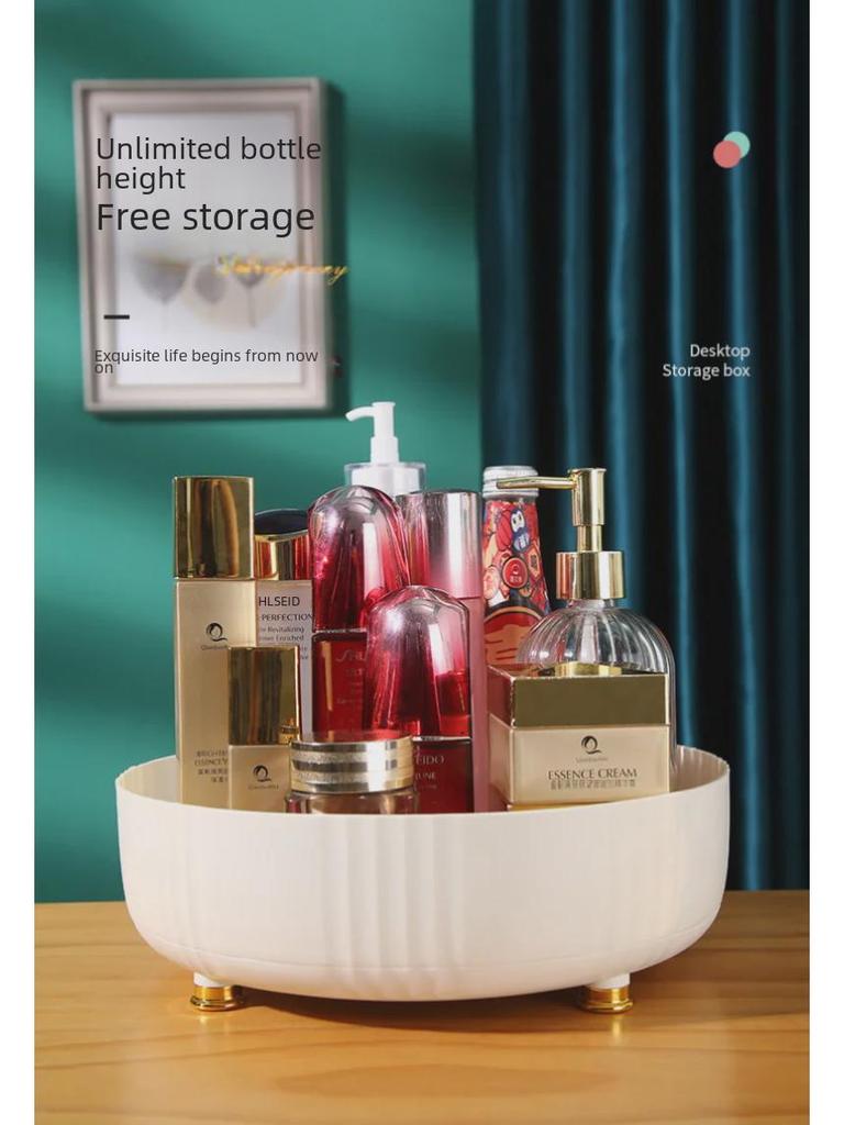 Вращающаяся кухонная полка для специй с многофункциональным хранилищем для приправ и фруктов