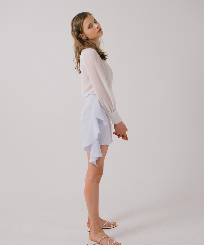 Retour Deux Vingt Quatre Side Draping Mini Skirt