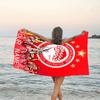 1pc Football36 Beach Towel with Custom Name, Beach/Swimming/Bath/Picnic/Camping Towel, Suitable for Seaside Beaches