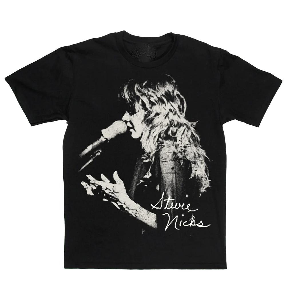 Stevie Nicks Live In Music Concert Cotton Black Men Women Shirt PK420