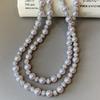 Высококачественное ожерелье из бусин Manta Rose Purple Pearl для женщин 2026 года, элегантная цепочка на ключицу, модные наборы, аксессуары, роскошные украшения