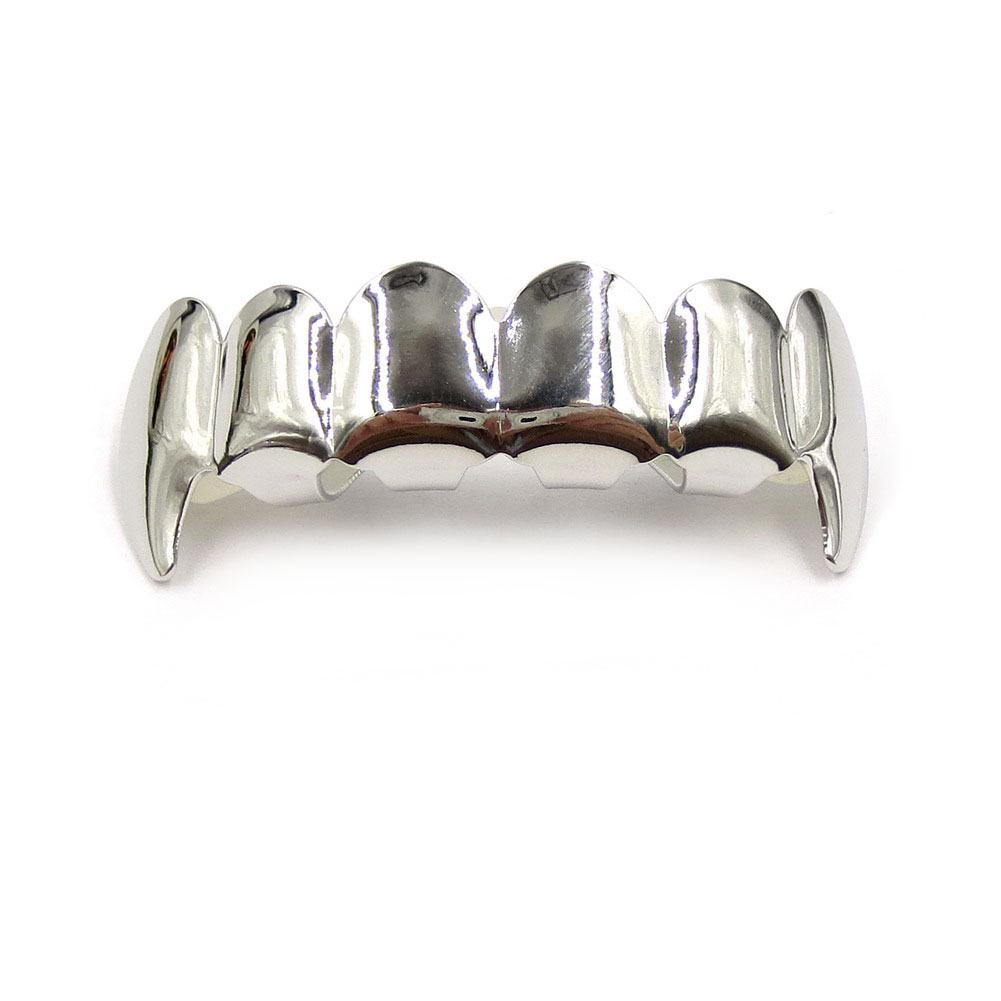 Позолоченные Хип-Хоп Клыки Защита для рта Grillz с Смелым Декоративным Дизайном