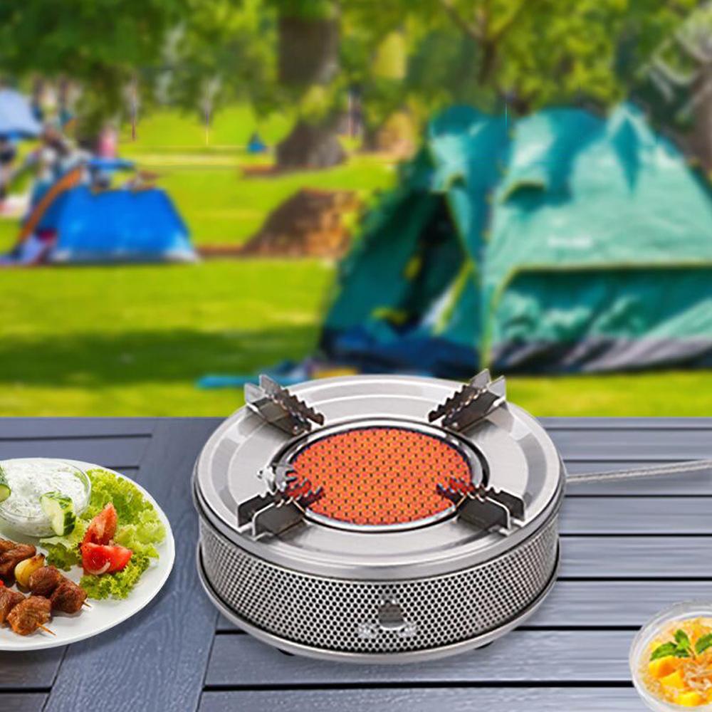 Портативная газовая плита для кемпинга, складная кассетная плита, легкая ветрозащитная газовая плита высокой мощности, газовая плита для пикника, туристическое снаряжение