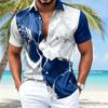 Unisex Vintage Abstract Graphic Hawaiian Shirts Fashion 3D Printed Shirts Tops Summer Short Sleeves Men Women Blouse Shirt