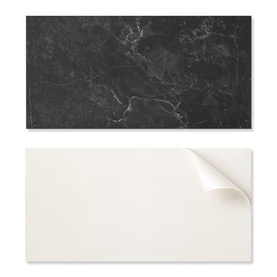 Panel Pcv Z Motywem Łatwa Dekoracja Do Jadalni 100X50 Cm Wzór Marmurowy Z Żyłkami
