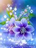 Painting Blooming Cross Flower Diamond Stitch Kits Diy Diamond Mosaic Purple Flower New Arrivals Art Home Decor Handicraf Gift