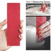 Yousheng Плоская мерная ложка 3-в-1 Складные силиконовые ложки Легкое хранение Магнитный кухонный инструмент для сухих и жидких ингредиентов