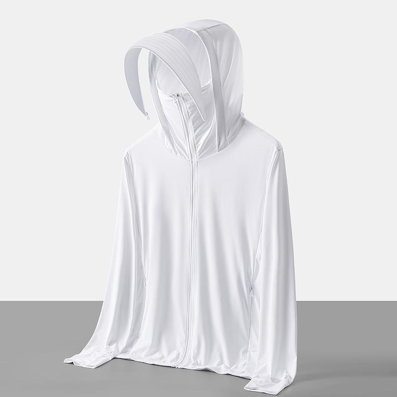 1011 New Summer Sunscreen Clothing Women's Skin Clothing UPF10 + Ice Silk Couple Casual Sports UV Protection Jacket