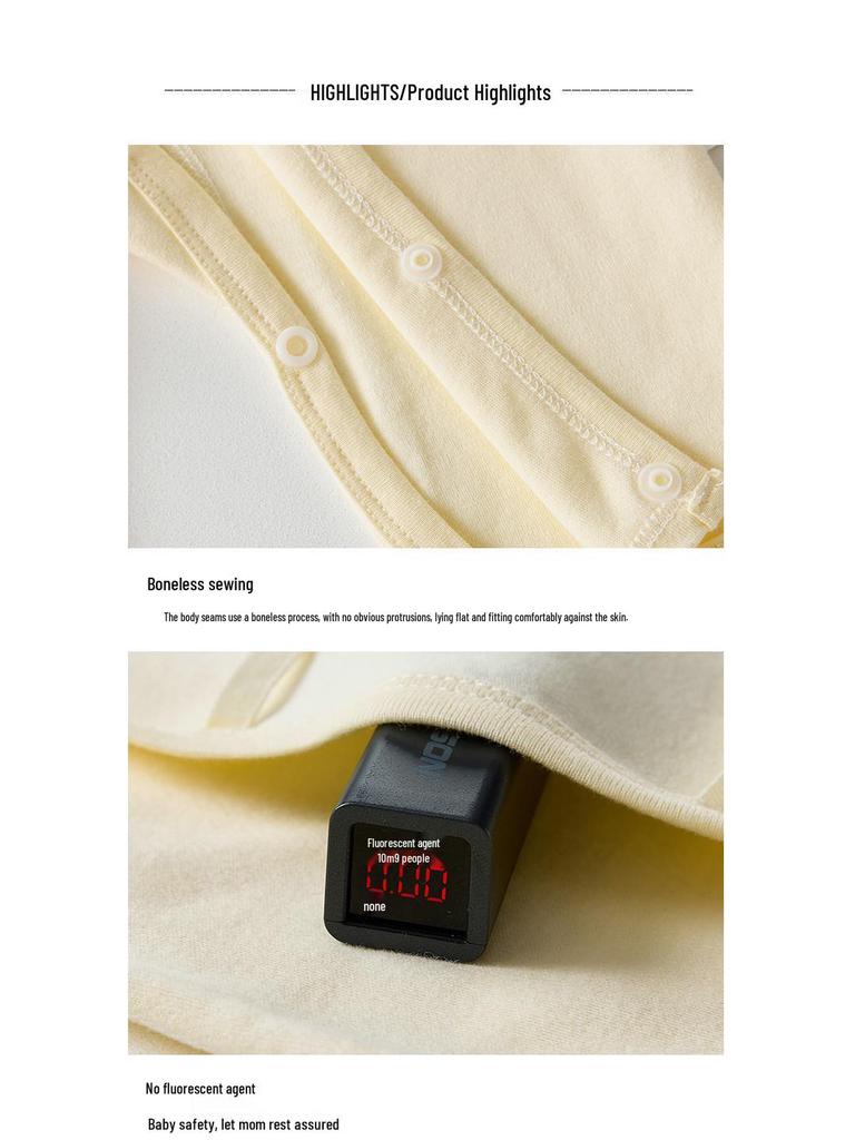 Боди для новорожденных класса А из чистого хлопка - Мягкий, дышащий, детский ромпер на четыре сезона (0-3 месяца)