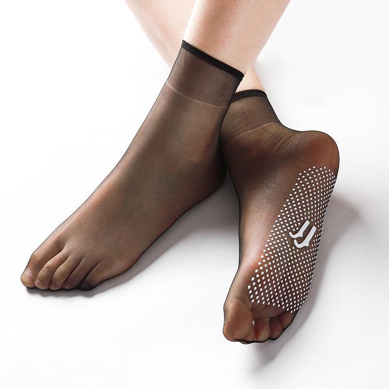Нескользящие корейские стальные чулки третьего поколения — ультратонкие, невидимые, дышащие короткие носки для весны и лета.