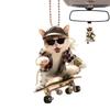 Cute Animal Keychain, Rearview Mirror Pendant Flat Acrylic Creative Bag Keychain Pendant Car Pendant