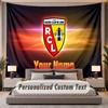 Custom Name Text Tapestry racing club de lens Personalized Polyester Wall Tapestry For Bedroom And Room