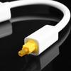 Double Port Digital Optical Sound Splitter Adapter Fiber Optical Sound Cable 1 In 2 Out Distributor for TV