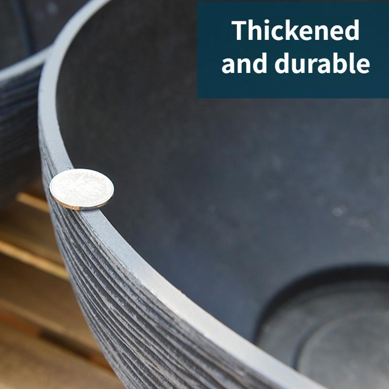 Непористый Кувшинка Лотос Горшок Медная Монетка Трава Денежная Трава Цветочный Горшок Пластик Имитация Камня Очень Большая Чаша Горшок для Лотоса