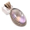 Natural Ametrine Gemstone Handmade Copper Jewelry Pendant 2.21" W4a80
