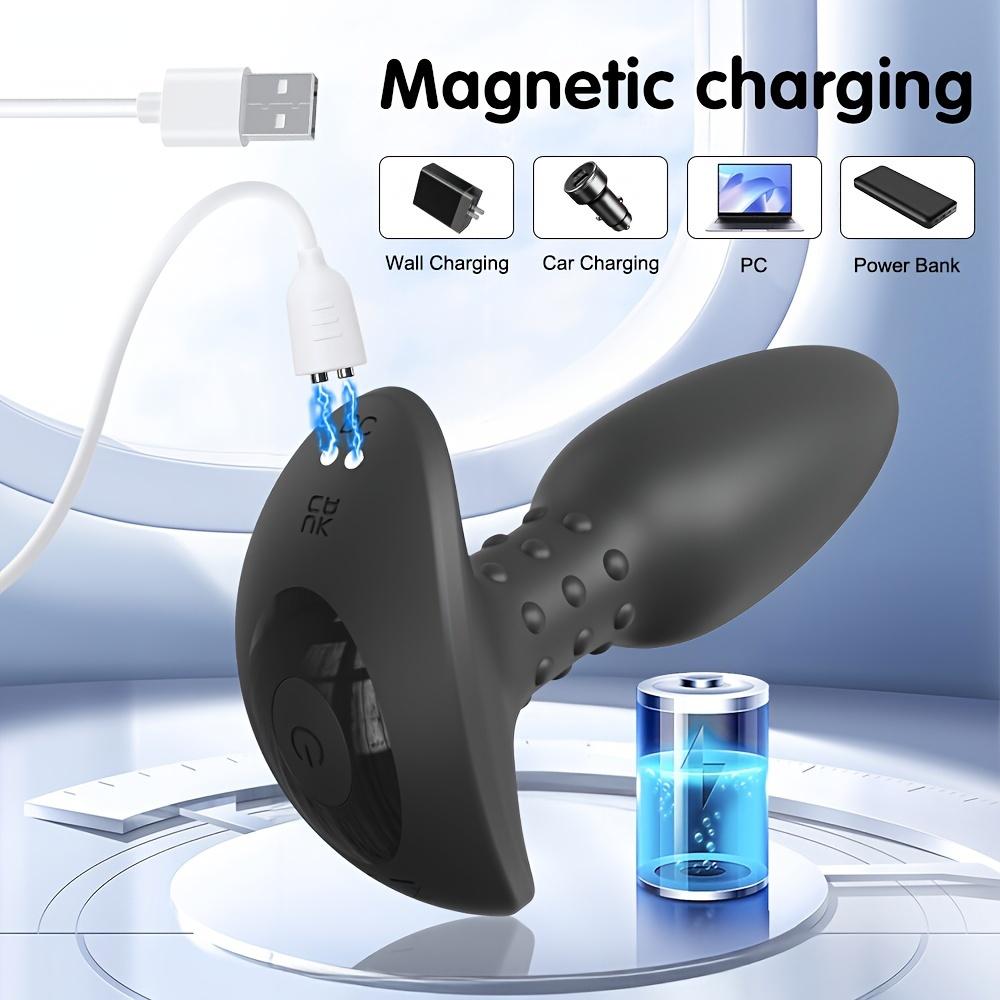 ALWUP Вибрирующая анальная пробка - массажер простаты с 10 режимами, силиконовая игрушка для ануса, управляемая через приложение, для мужчин и женщин, перезаряжаемая батарея
