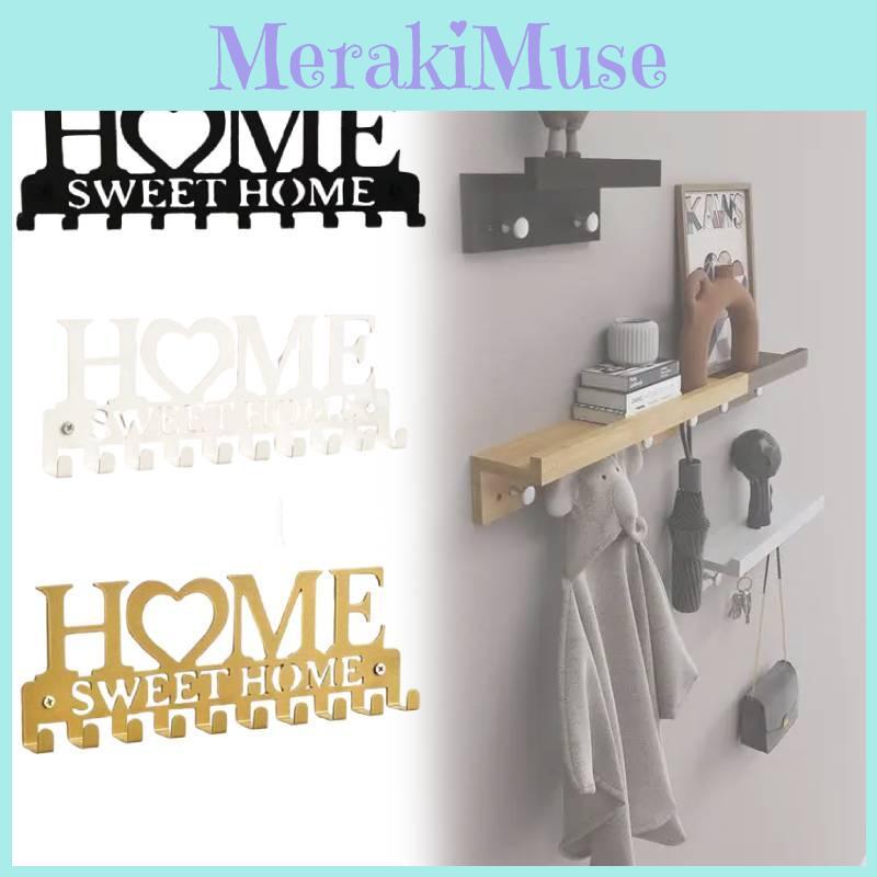 Wall Key Hanger Decorative Rack Gold Multi Functional Household Storage Supplies