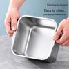 Zhaoran 304 Stainless Steel Square Jam Pot with Lid