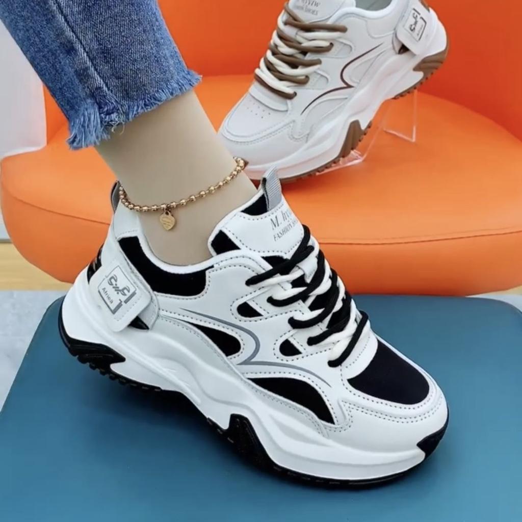 Туфли на платформе для папы, женская весенне-осенняя новая универсальная обувь на платформе для студентов, спортивная женская обувь, сетчатая повседневная обувь для женщин