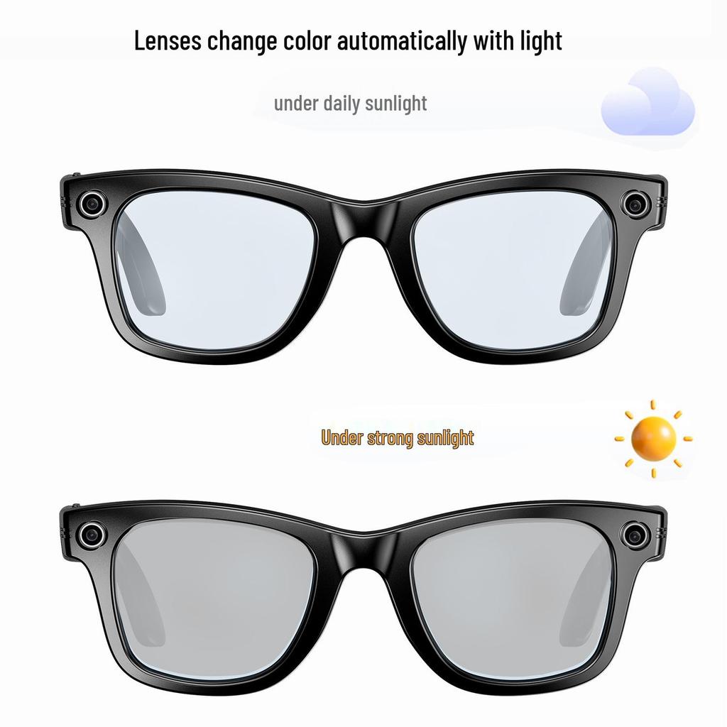Smart HD Glasses: AI Camera, Bluetooth, Anti-Shake Video, Call & Photo Functions