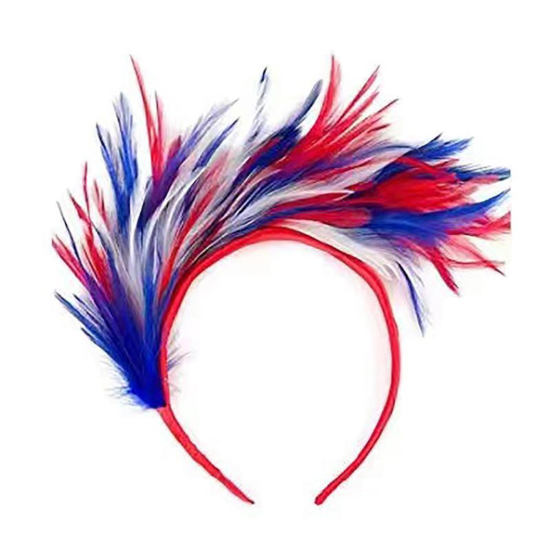 Повязка на голову с перьями, украшение для карнавальной вечеринки, танцевальное представление, повязка на голову