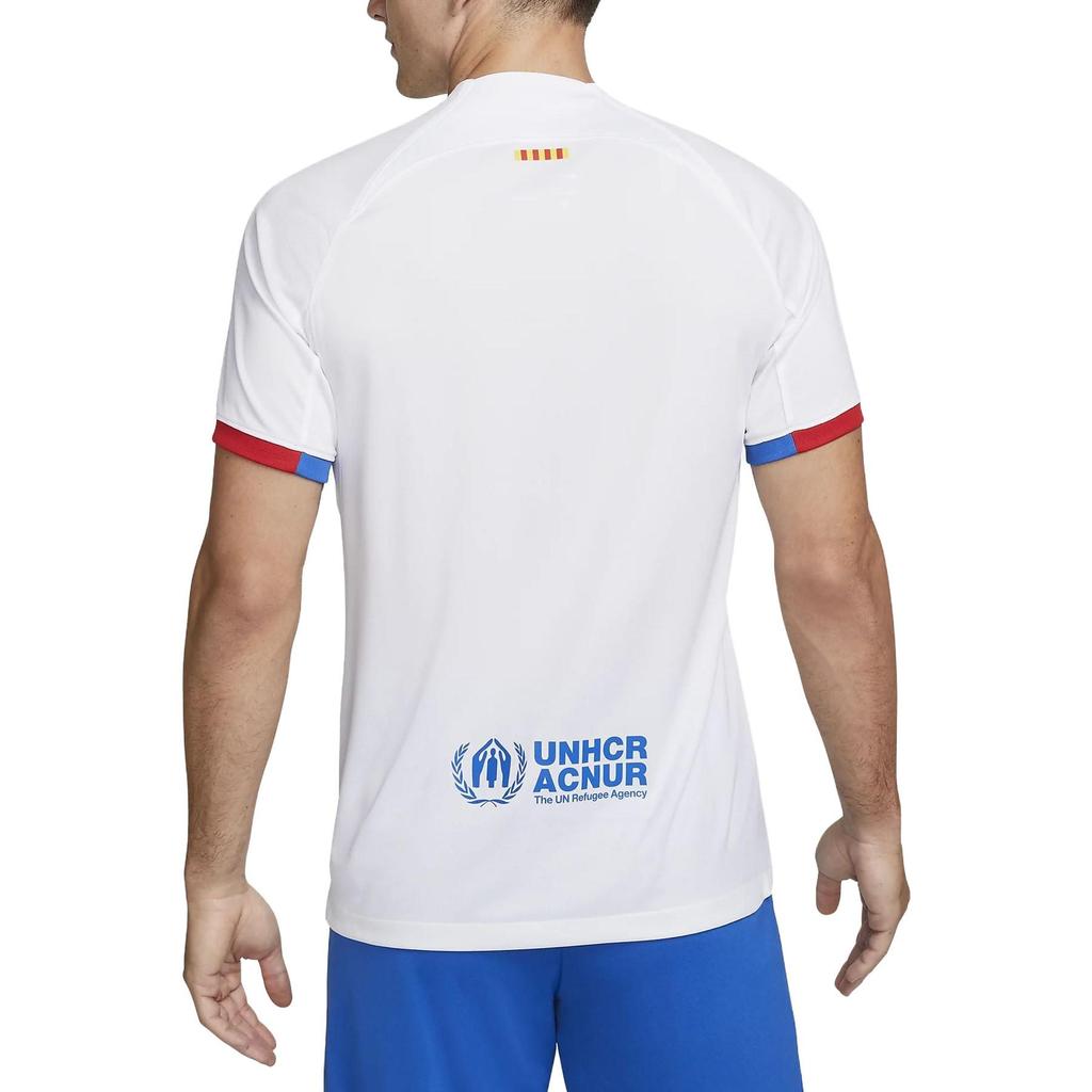 Nike Dri Fit Ф.К.. Мужская футболка ФК Барселона Белая DX2686-101