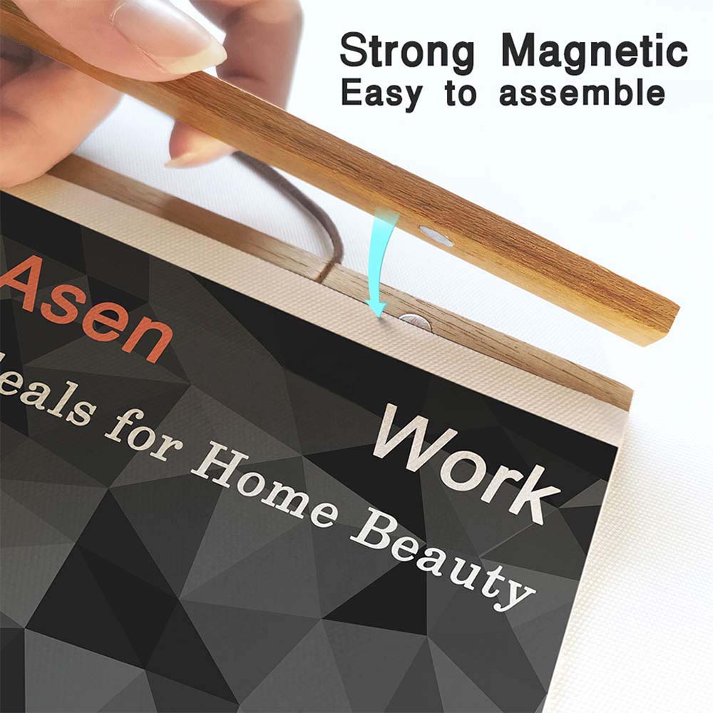 Print Magnetic Artwork Home Decor Wall Hanging Picture rack Painting Scroll Wall Art Poster Frame