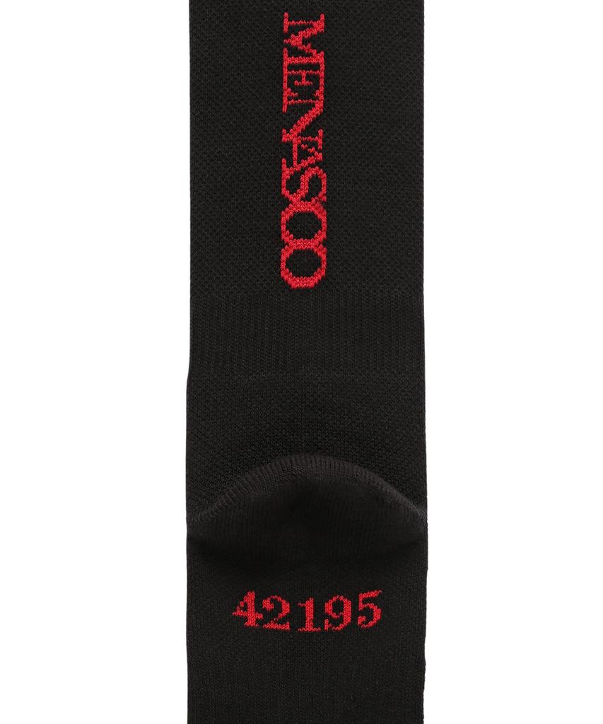 Minasu [10 пар] Носки для бега с манжетой Flogger Fit_Длинные_Черные