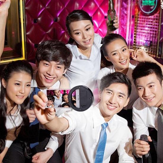Портативный зажим для заливки света Selfie LED Ring Фотография для iPhone Android Phone