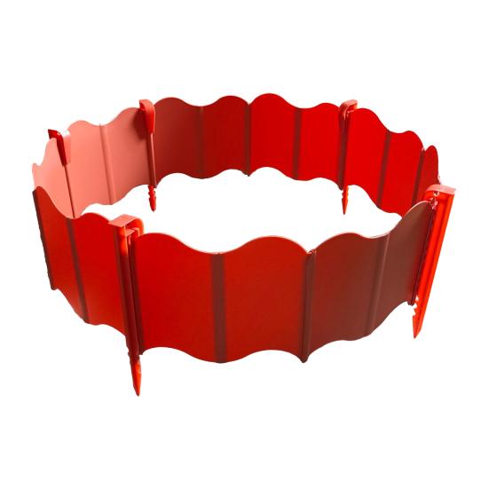 Садовая бордюрная лента Без копки Ландшафтный бордюр Соединяющиеся пластиковые бордюрные панели с колышками для газона, клумбы, забора