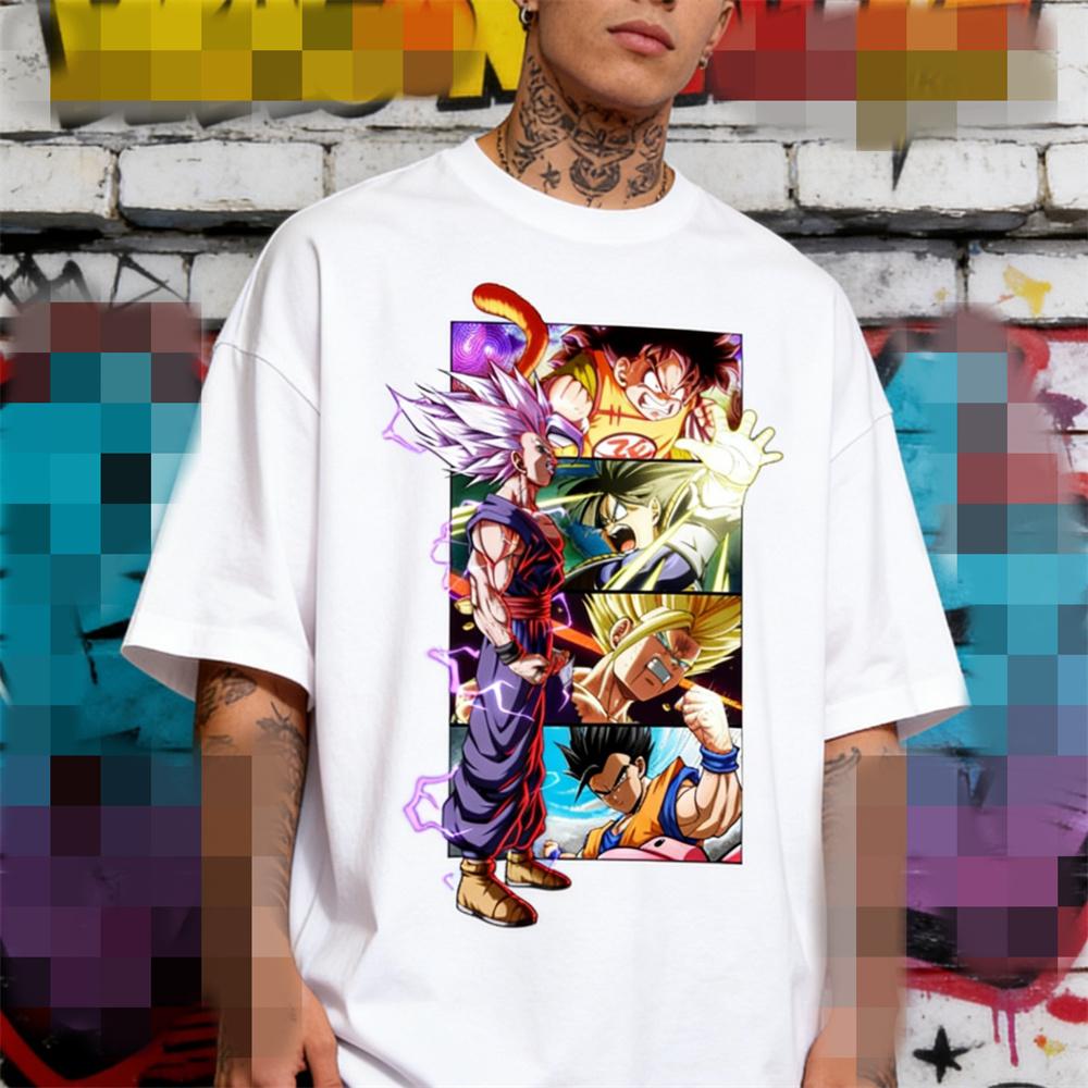 Dragon Ball Anime Characters T-shirt Men Women Goku 2D Printed Super Saiyan Graphic Tee Casual Streetwear Top